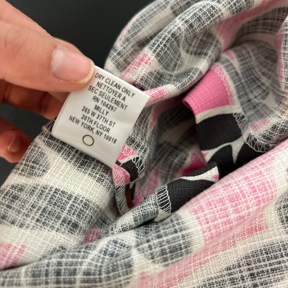 Milly of New York shorts womens size 2 pattern pink blue shorty shorts floral - Picture 7 of 13